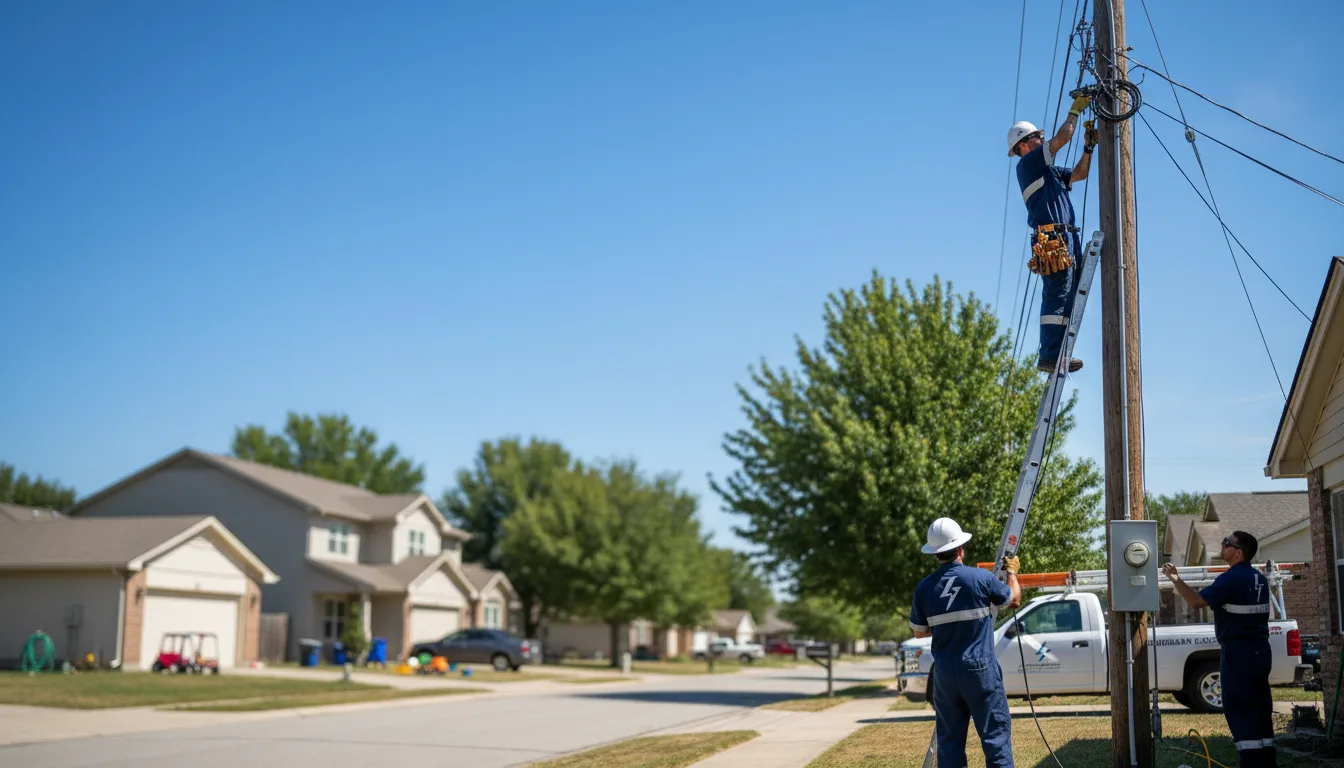 Residential electrician providing installation services in Lissie, TX